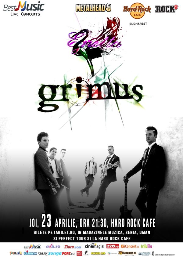 Grimus concerteaza pe data de 23 aprilie in Hard Rock Cafe